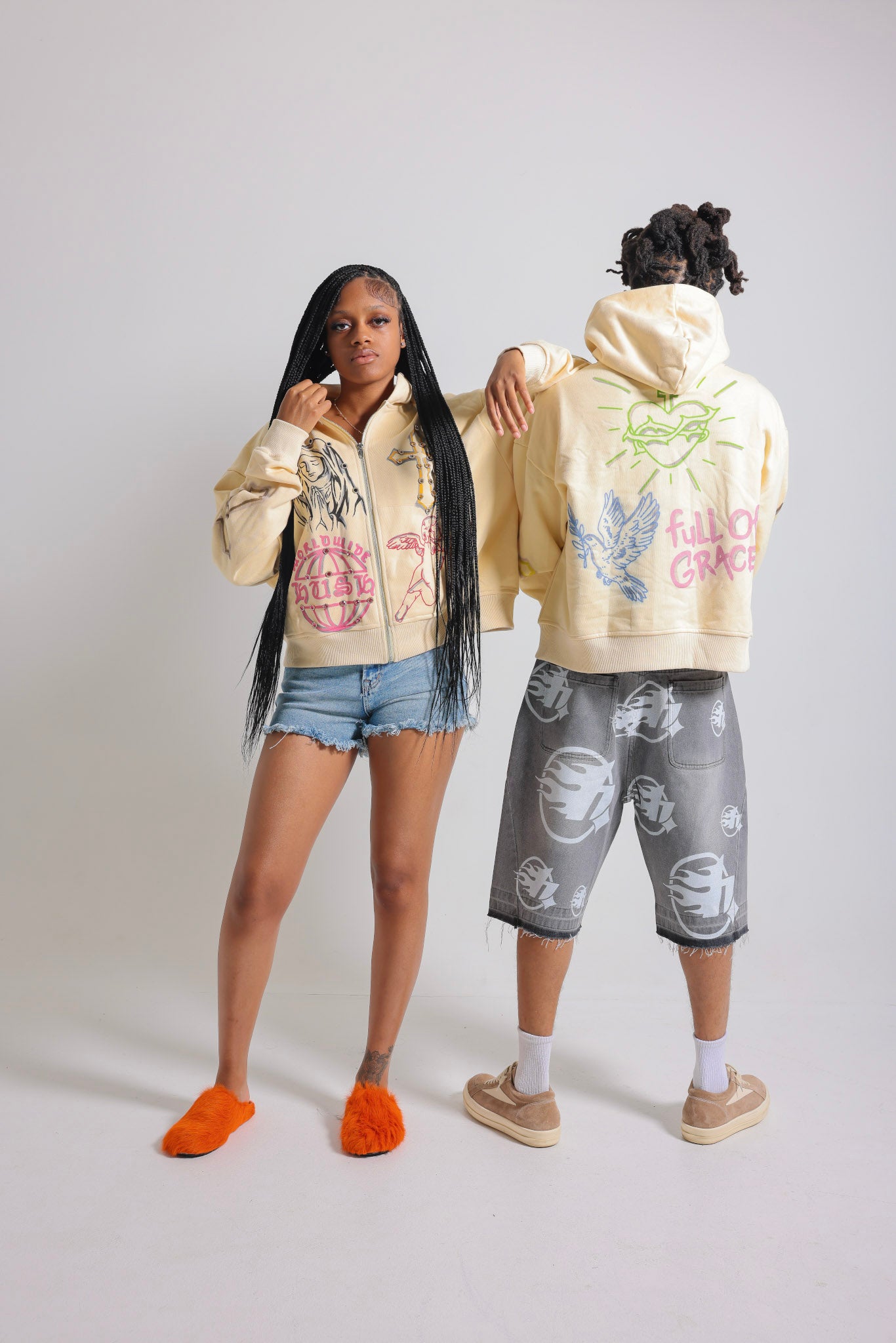 Full of Grace Rhinestone zip up Jacket