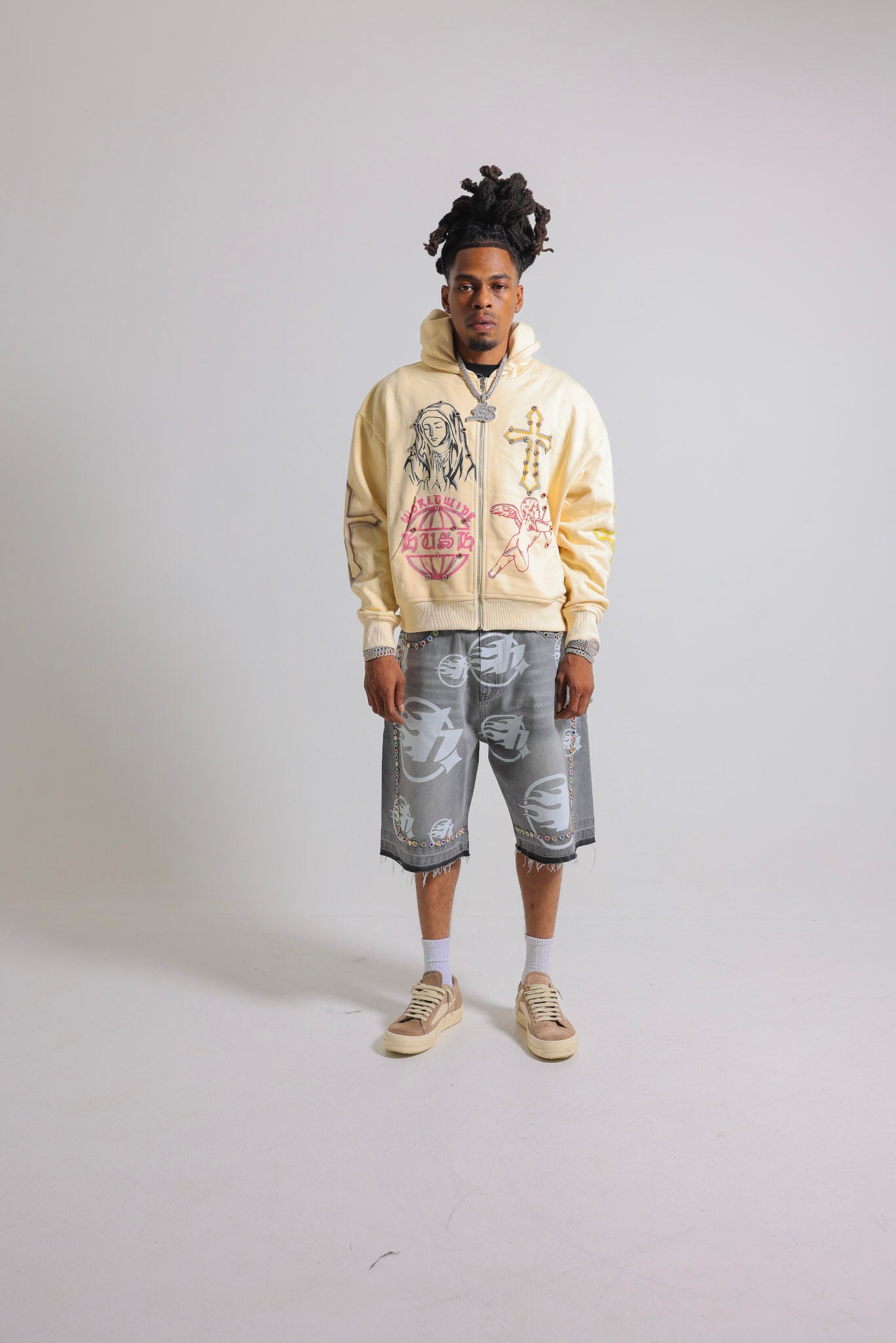 Full of Grace Rhinestone zip up Jacket